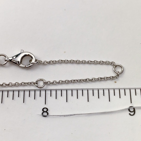 Sterling 925 Angel Wing Pendant w/ Cubic Zirconia (CZs) Adj Chain Necklace - Picture 7 of 10